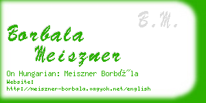 borbala meiszner business card